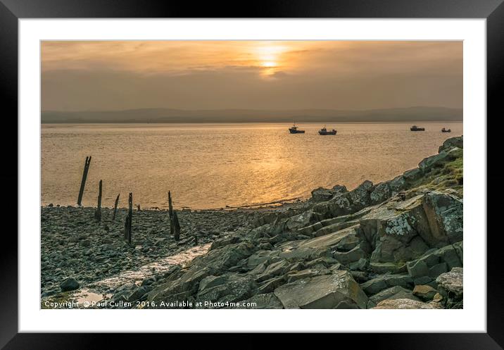 Approaching Sunset. Framed Mounted Print by Paul Cullen