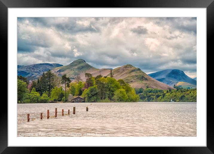 Derwentwater Boathouse Colour 2 Framed Mounted Print by Paul Cullen