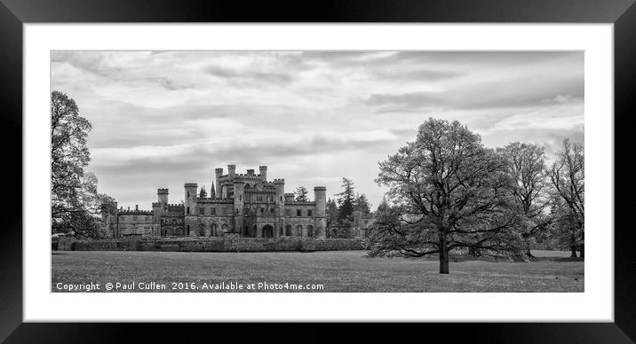 Lowther Castle Monochrome Framed Mounted Print by Paul Cullen