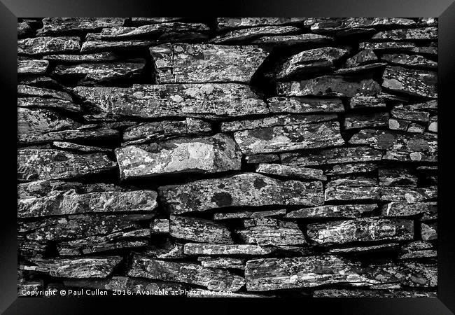 Dry Stone Wall - Lake District 1 Framed Print by Paul Cullen