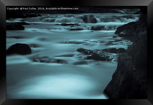 Abstract river flow Framed Print by Paul Cullen