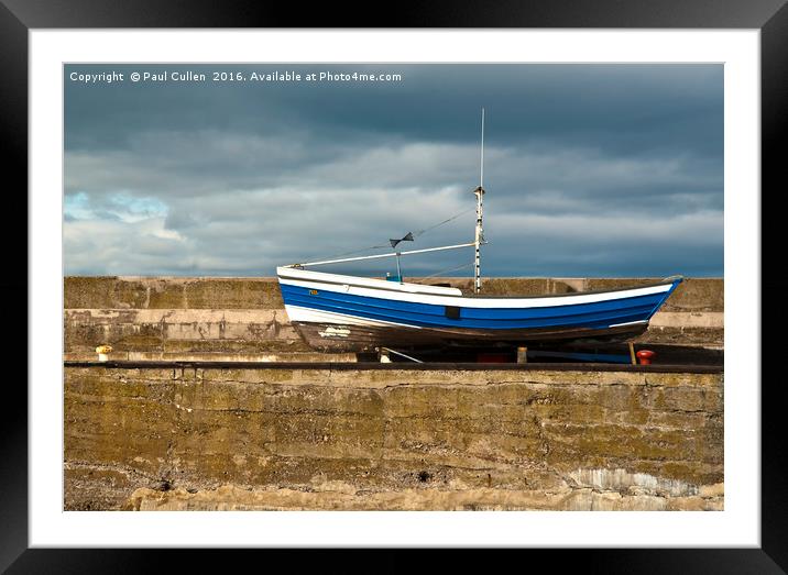 Boat out for winter. Framed Mounted Print by Paul Cullen