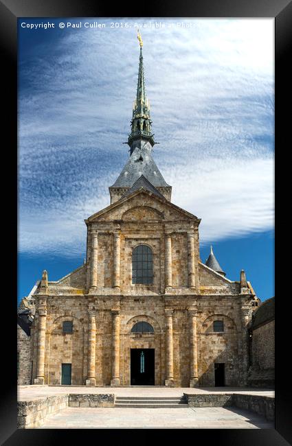 Le Mont Saint-Michel Church Framed Print by Paul Cullen