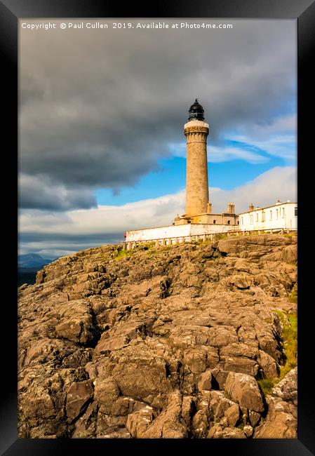 Ardnamurchan Point Lighthouse in Portrait Format. Framed Print by Paul Cullen