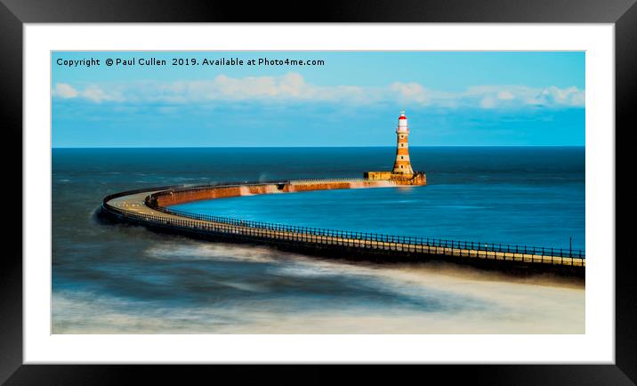Roker Pier and Lighthouse. Framed Mounted Print by Paul Cullen