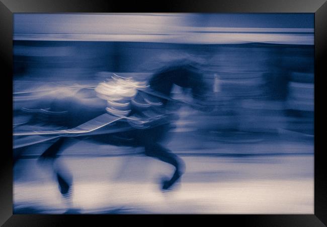 Galloping Horse Framed Print by Mick Sadler ARPS