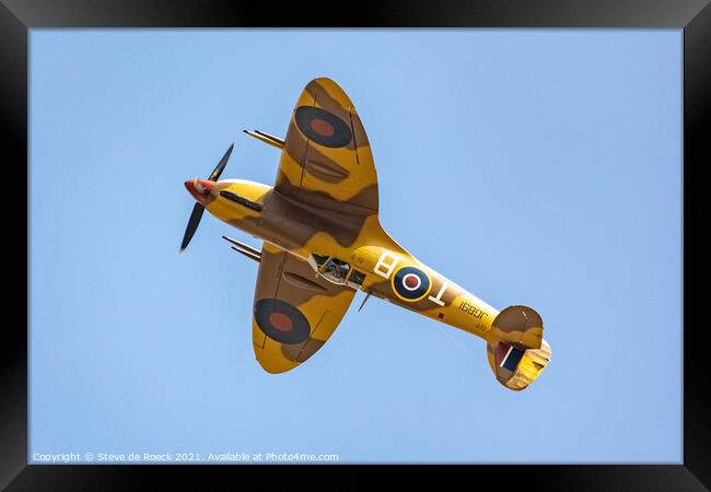 Spitfire LFVc JG891 Framed Print by Steve de Roeck
