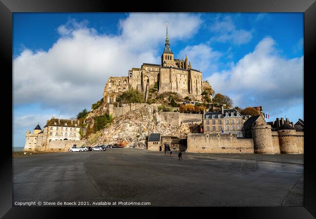 Mont Saint Michel, France Framed Print by Steve de Roeck