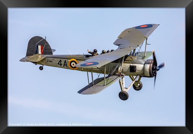 Fairey Swordfish Framed Print by Steve de Roeck