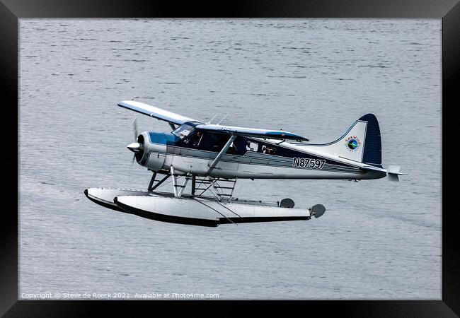 de Havilland Canada DHC-2 Floatplane Framed Print by Steve de Roeck