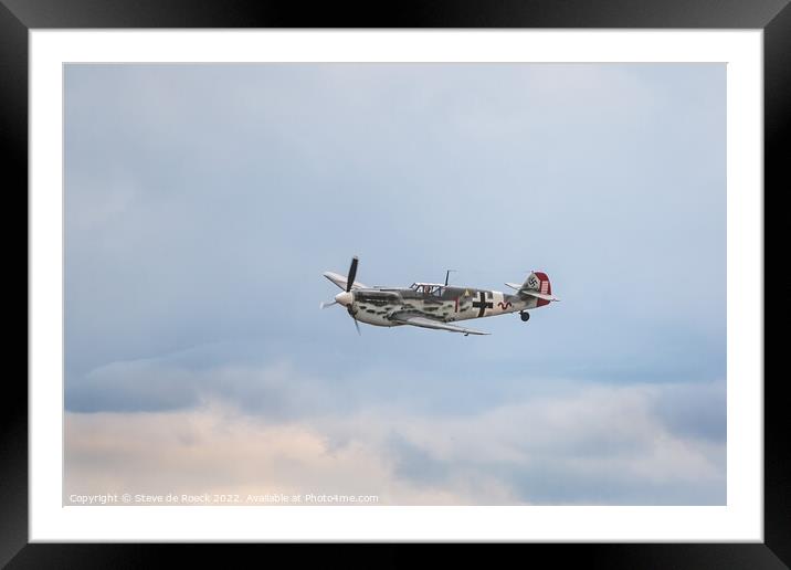 Messerschmitt Me 109 Framed Mounted Print by Steve de Roeck