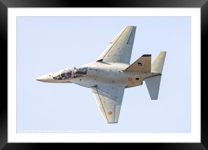 Alenia Aermacchi M346 Advanced Trainer Framed Mounted Print by Steve de Roeck