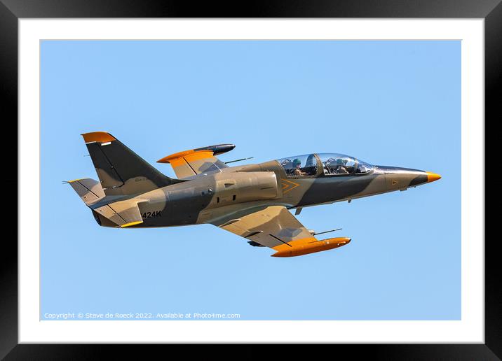 Albatros Advanced Trainer & Combat Aircraft of Czech Air Force Framed Mounted Print by Steve de Roeck