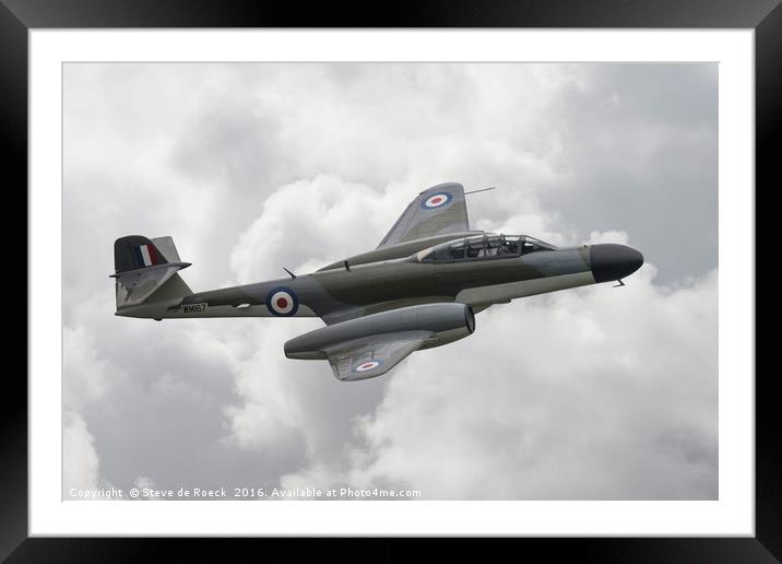 Gloster Meteor NF11 Framed Mounted Print by Steve de Roeck