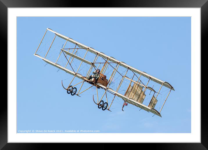 Bristol Box Kite Slow, Close Fly Past Framed Mounted Print by Steve de Roeck