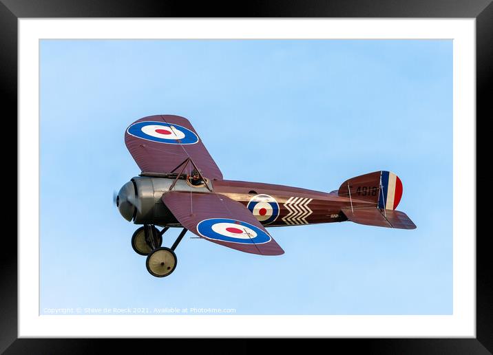 Bristol Monoplane Scout Framed Mounted Print by Steve de Roeck