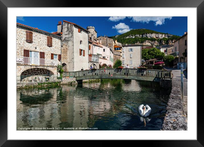 A River Runs Through It Framed Mounted Print by Steve de Roeck