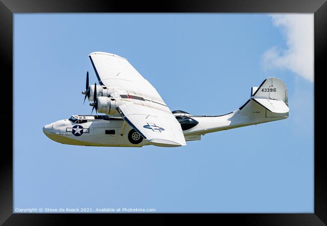Consolidated Catalina G-PBYA Framed Print by Steve de Roeck