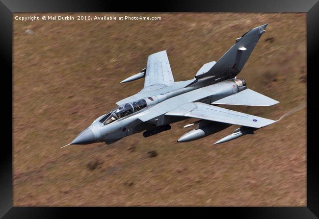 Tornado GR4 Low Level Framed Print by Mal Durbin