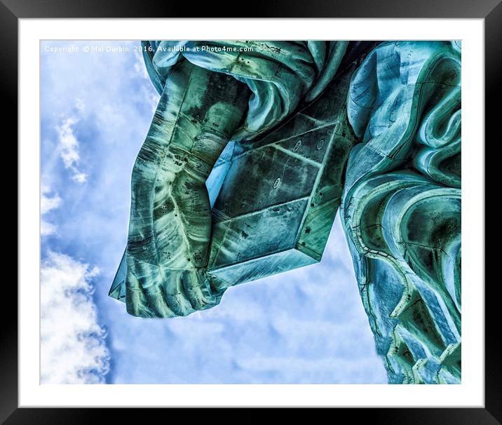 Lady Liberty Framed Mounted Print by Mal Durbin