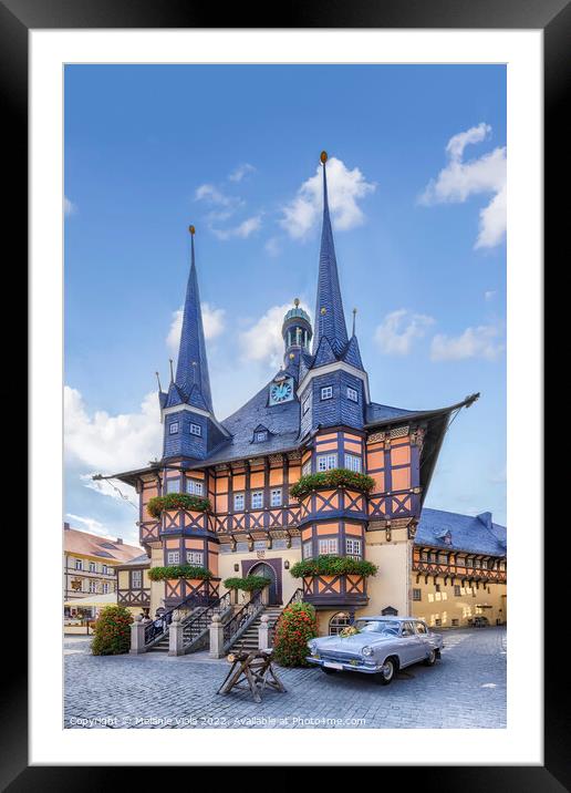 Wernigerode Town Hall Framed Mounted Print by Melanie Viola
