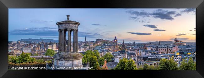 Charming evening atmosphere in Edinburgh Framed Print by Melanie Viola