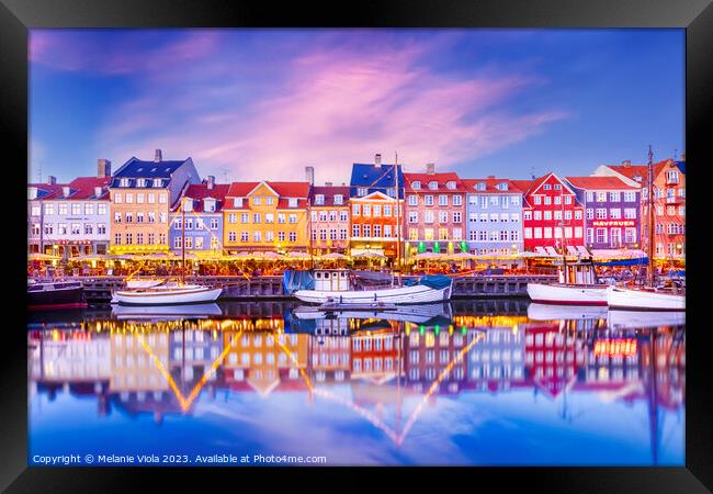 Captivating Copenhagen Waterfront Framed Print by Melanie Viola