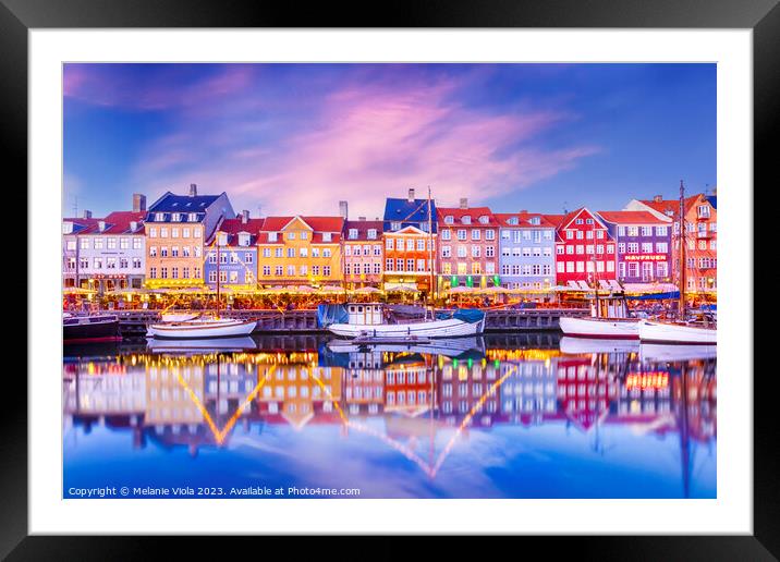 Captivating Copenhagen Waterfront Framed Mounted Print by Melanie Viola