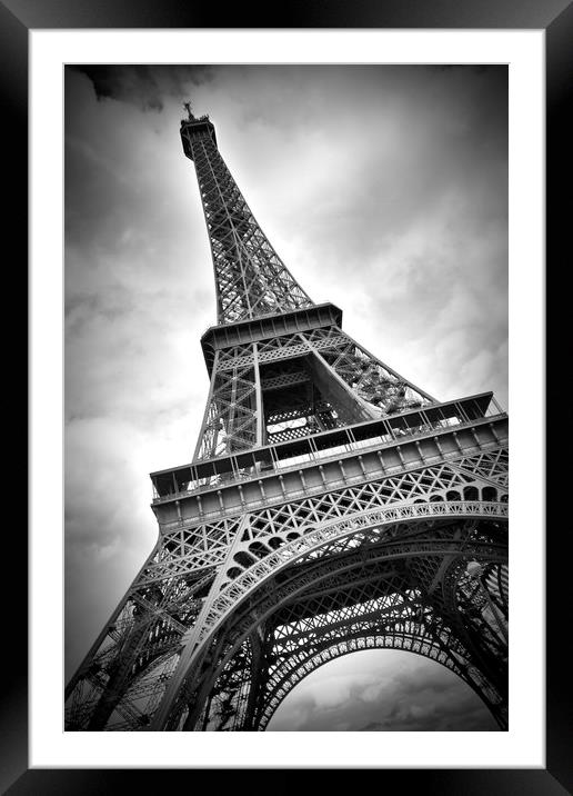 PARIS Eiffel Tower Dynamic Framed Mounted Print by Melanie Viola