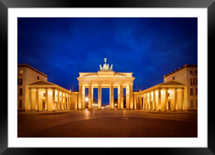 BERLIN Brandenburg Gate Framed Mounted Print by Melanie Viola