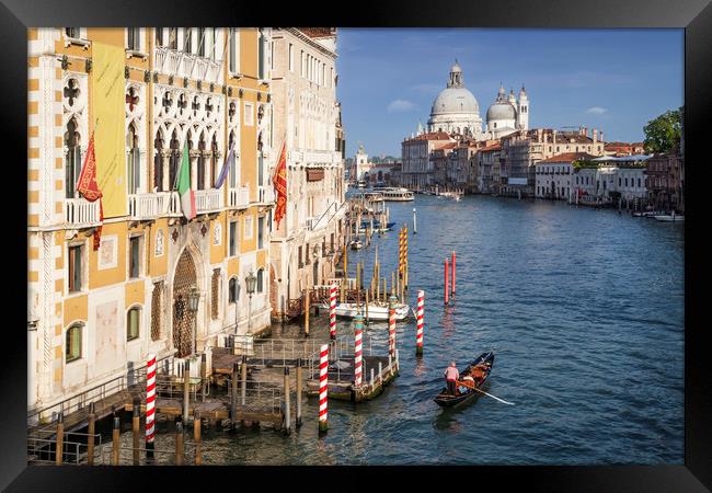 VENICE Canal Grande and Santa Maria della Salute Framed Print by Melanie Viola