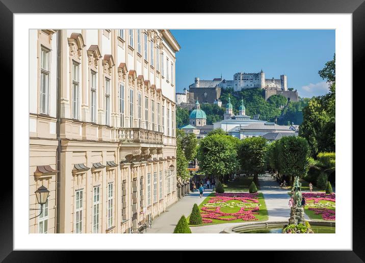 SALZBURG Wonderful View to Salzburg Fortress Framed Mounted Print by Melanie Viola