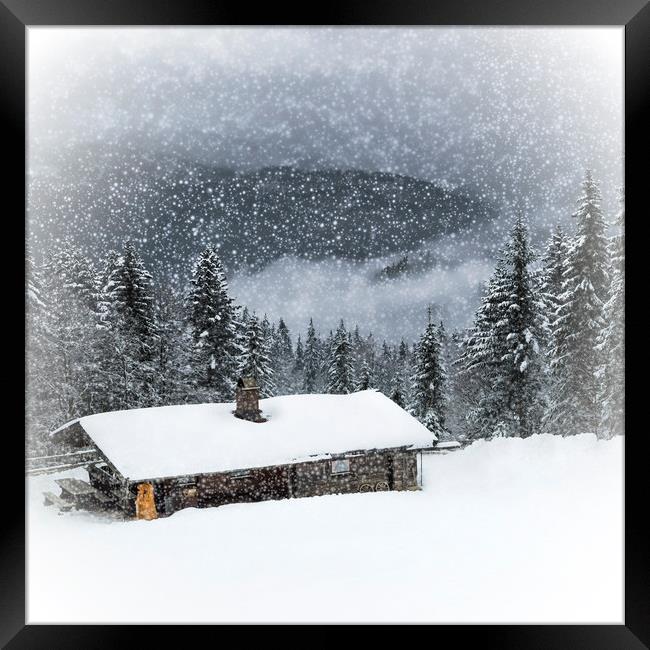 Bavarian Winter's Tale II Framed Print by Melanie Viola