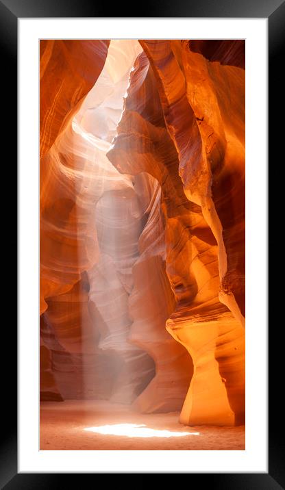Beautiful Antelope Canyon | Panoramic View Framed Mounted Print by Melanie Viola