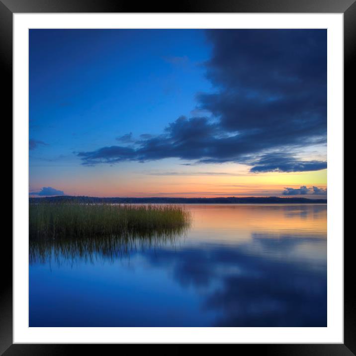 FINLAND Lakeside View Framed Mounted Print by Melanie Viola