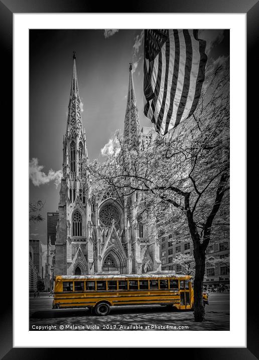 NEW YORK CITY St. Patrick's Cathedral Framed Mounted Print by Melanie Viola