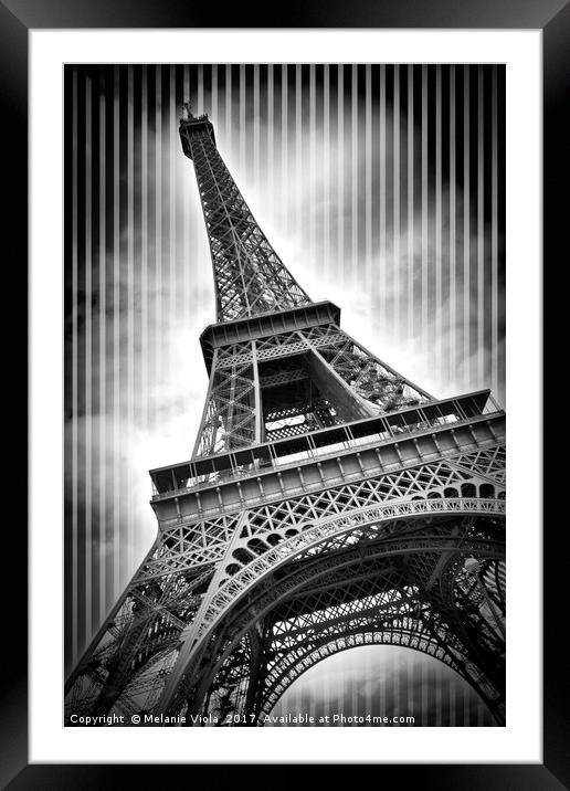 PARIS Eiffel Tower  Framed Mounted Print by Melanie Viola