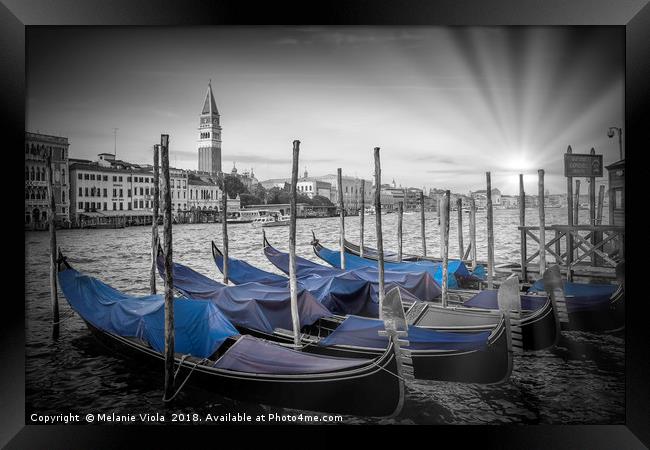 VENICE Idyllic Grand Canal  Framed Print by Melanie Viola