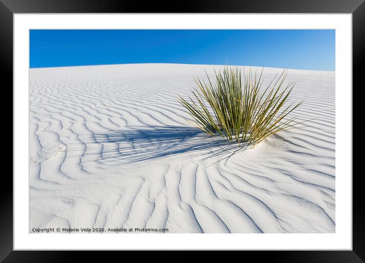 WHITE SANDS Idyllic scenery  Framed Mounted Print by Melanie Viola