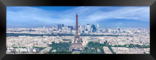 View from Montparnasse Tower Observation Deck | Panorama Framed Print by Melanie Viola