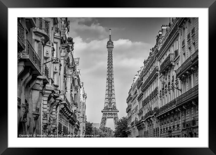 Parisian Flair  Framed Mounted Print by Melanie Viola