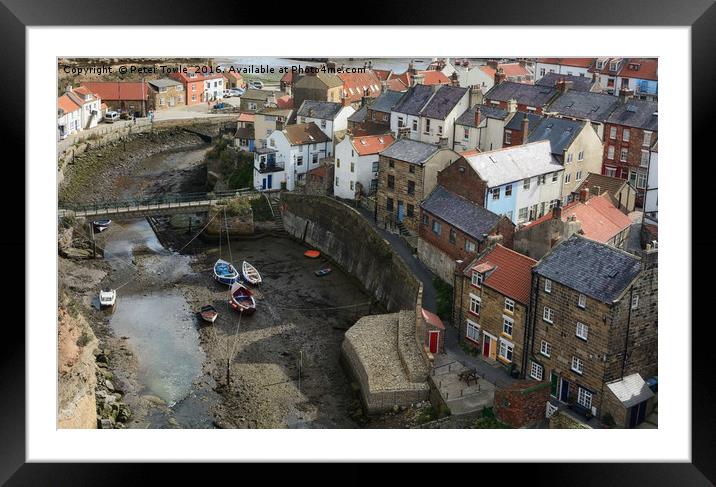 Staithes Framed Mounted Print by Peter Towle