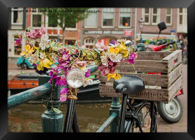 Amsterdam flowers Framed Print by Peter Towle