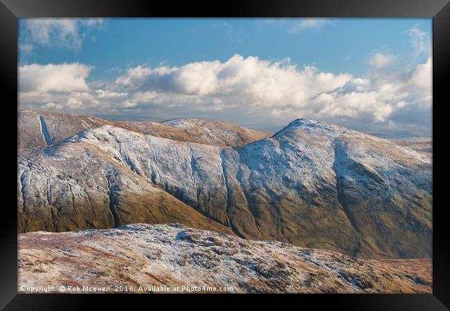 The Kentmere Pikes, Cumbria Framed Print by Rob Mcewen