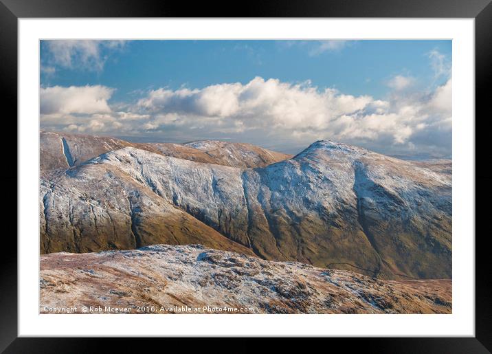 The Kentmere Pikes, Cumbria Framed Mounted Print by Rob Mcewen