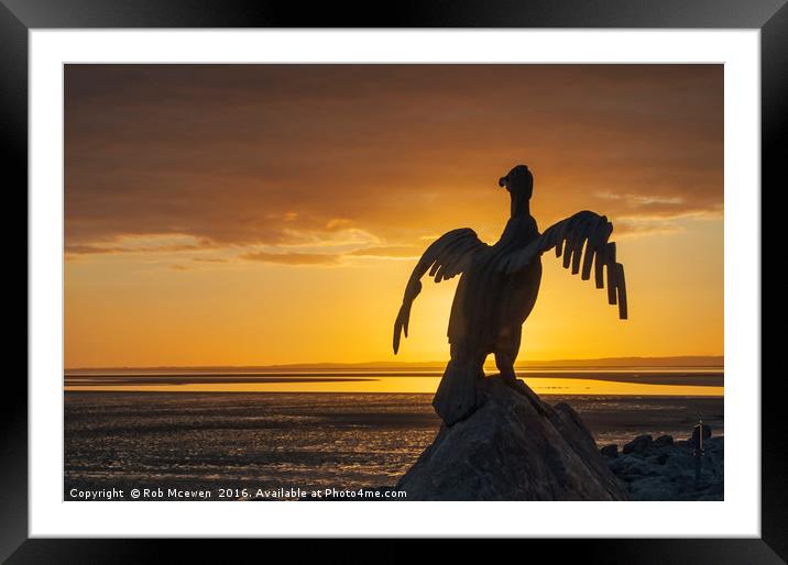 Evening glow Framed Mounted Print by Rob Mcewen