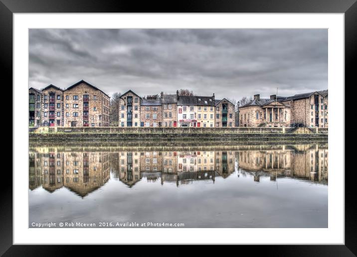 St Georges Quay,Lancaster UK Framed Mounted Print by Rob Mcewen