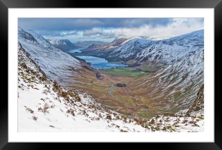 Buttermere Framed Mounted Print by Rob Mcewen
