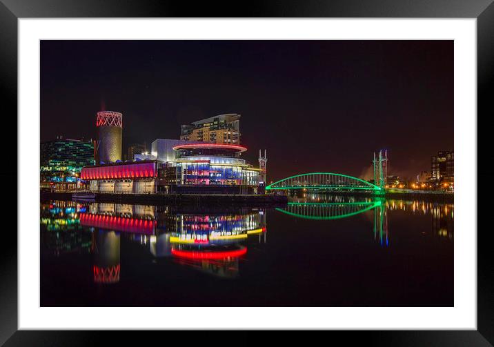 Salford Quays Manchester UK Framed Mounted Print by Rob Mcewen