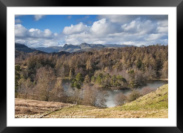 Tarn Hows,Hawkshead Framed Mounted Print by Rob Mcewen